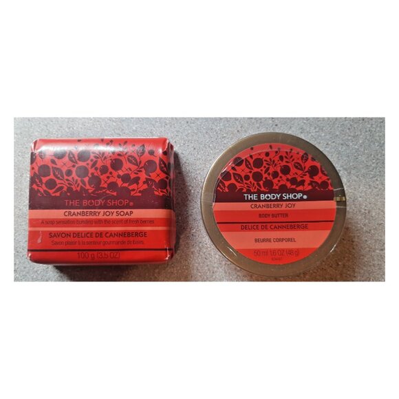 The Body Shop Cranberry Joy Body Butter 50ml & Soap 100g - Picture 1 of 1